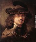 Portrait Canvas Paintings - Portrait of Rembrandt